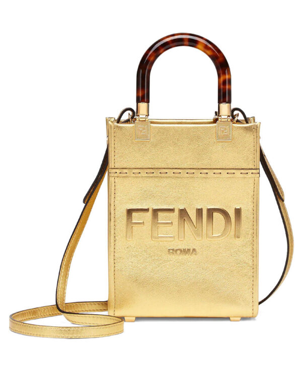 Fendi Mini Sunshine Shopper Golden