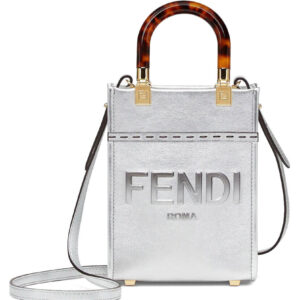 Fendi Mini Sunshine Shopper Silver