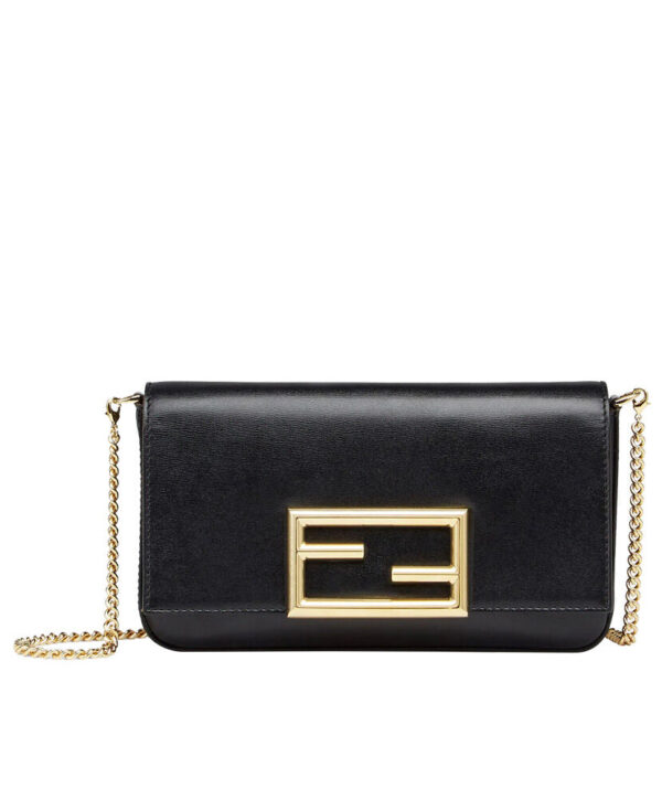 Fendi Wallet On Chain With Pouches Black