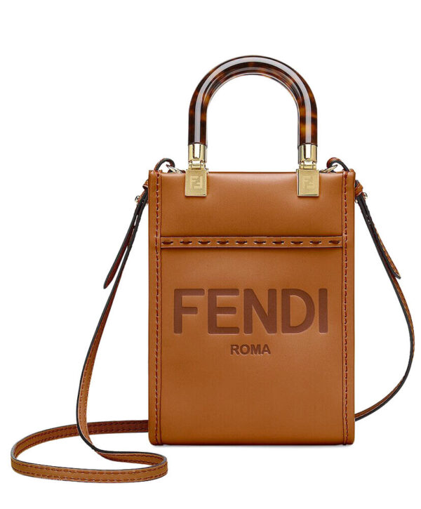 Fendi Mini Sunshine Shopper 8BS051 Coffee