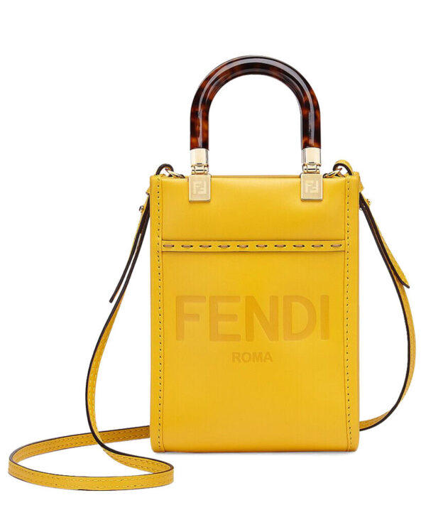 Fendi Mini Sunshine Shopper 8BS051 Yellow