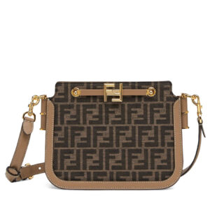 Fendi Touch FF Fabric Bag 8BT349 Coffee