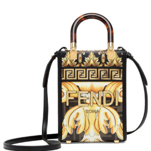 Fendi Mini Sunshine Shopper Black