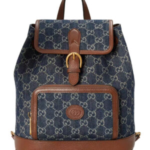 Gucci Backpack With Interlocking G 674147 Dark Blue