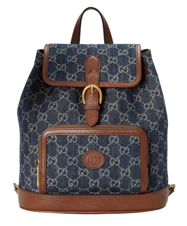 Gucci Backpack With Interlocking G 674147 Dark Blue