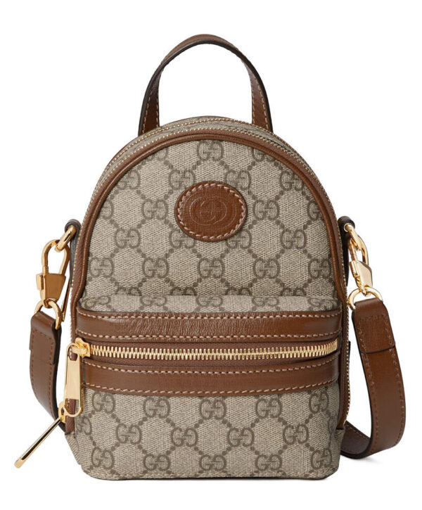 Gucci Multi-function Bag With Interlocking G 725654 Coffee