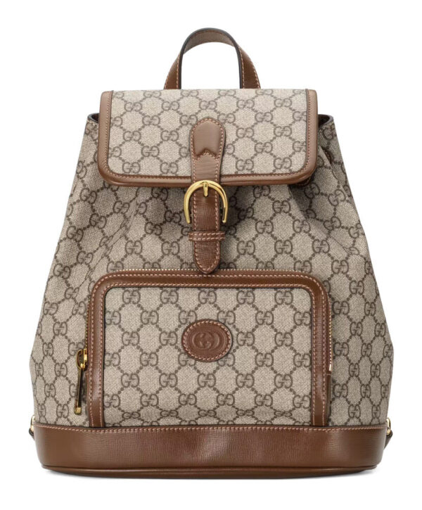 Gucci Backpack With Interlocking G 674147 Dark Coffee