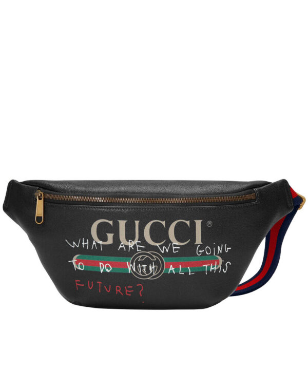 Gucci Coco Capitan logo belt bag 493869 Black