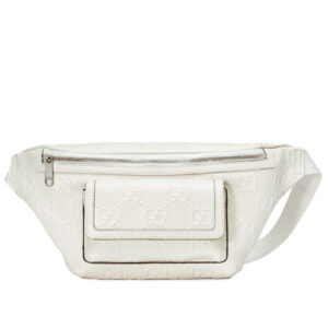 Gucci GG Embossed Belt Bag 645093 Cream