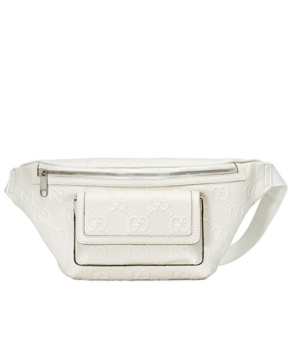 Gucci GG Embossed Belt Bag 645093 Cream