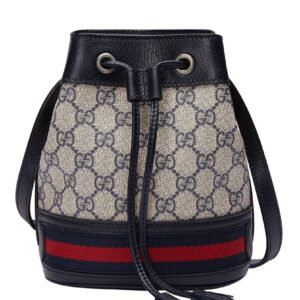 Gucci Ophidia Mini GG Bucket Bag 550620 Dark Blue