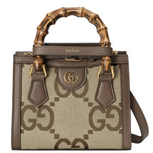 Gucci Diana Jumbo GG Mini Tote Bag 655661 Dark Coffee