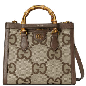 Gucci Diana Jumbo GG Small Tote Bag 660195 Dark Coffee