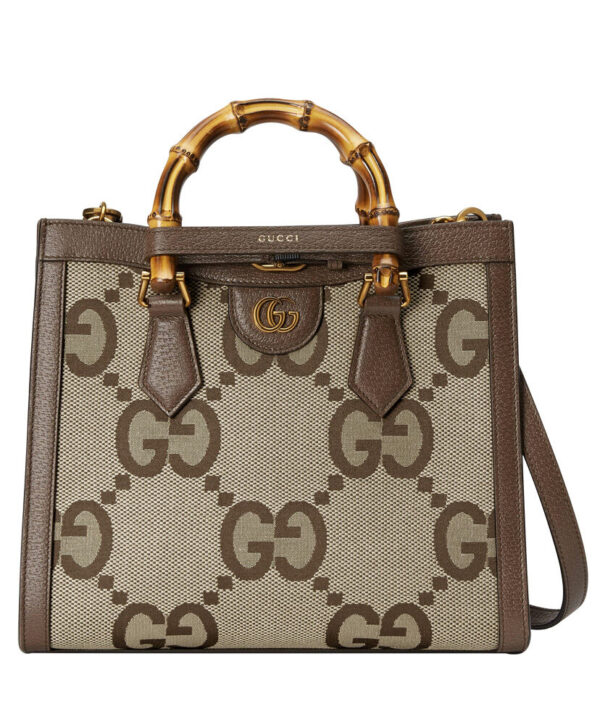 Gucci Diana Jumbo GG Small Tote Bag 660195 Dark Coffee