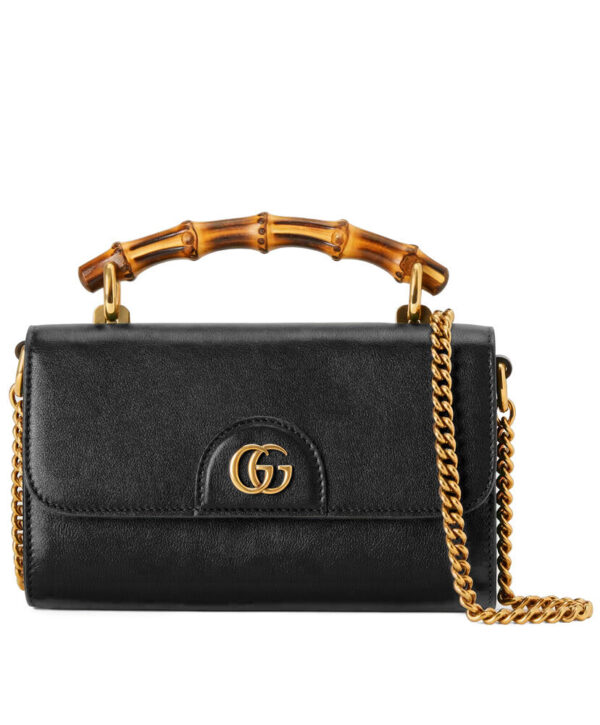 Gucci Diana Mini Shoulder Bag 675795 Black