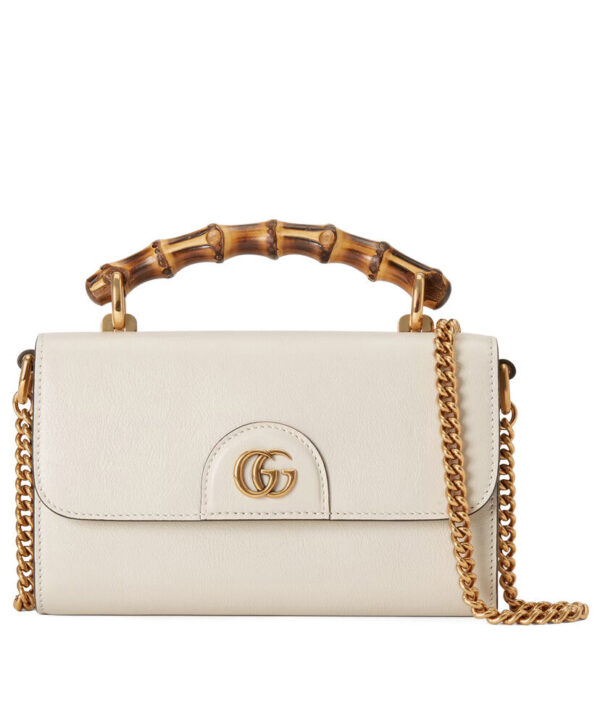 Gucci Diana Mini Shoulder Bag 675795 White