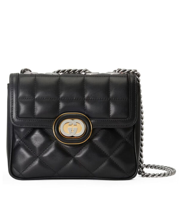 Gucci Deco Mini Shoulder Bag 741457 Black