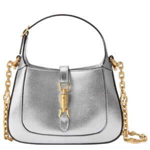 Gucci Jackie 1961 Lame Mini Bag Silver