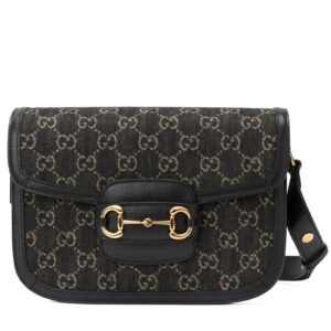 Gucci Horsebit 1955 Shoulder Bag 602204 Black