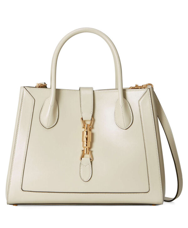 Gucci Jackie 1961 Medium Tote Bag 649016 Cream