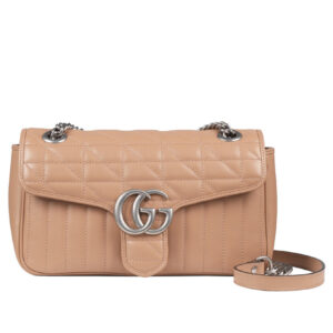 Gucci GG Marmont Small Shoulder Bag 443497 Apricot