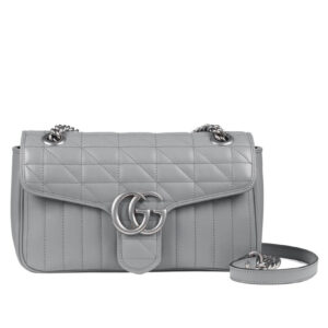 Gucci GG Marmont Small Shoulder Bag 443497 Gray