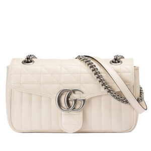 Gucci GG Marmont Small Shoulder Bag 443497 Cream