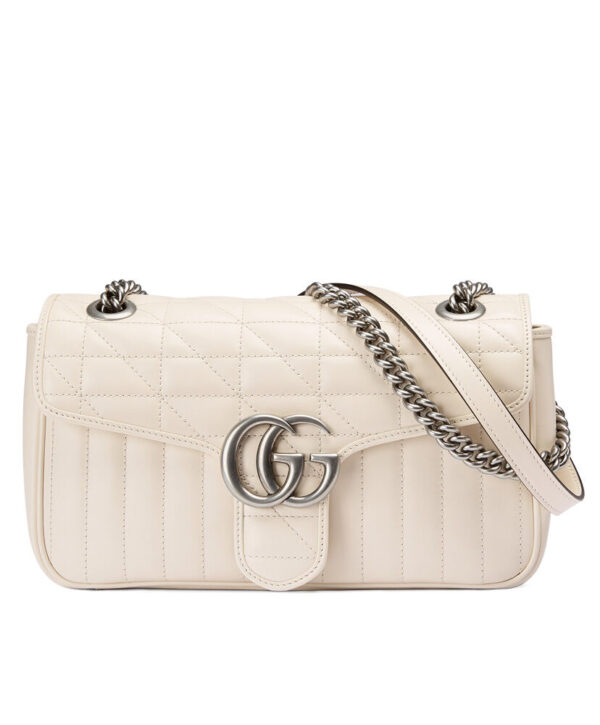 Gucci GG Marmont Small Shoulder Bag 443497 Cream