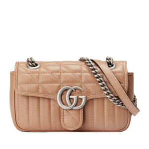 Gucci GG Marmont Mini Shoulder Bag 446744 Apricot