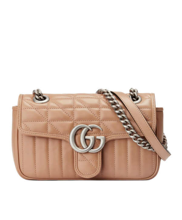 Gucci GG Marmont Mini Shoulder Bag 446744 Apricot