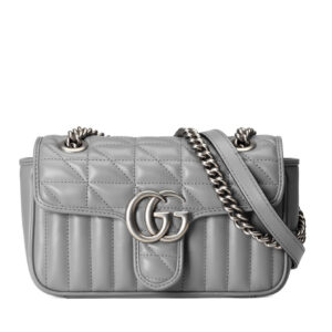 Gucci GG Marmont Mini Shoulder Bag 446744 Gray