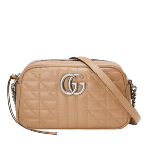 Gucci GG Marmont Small Shoulder Bag 447632 Apricot