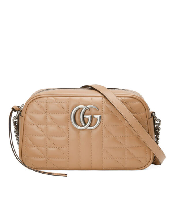 Gucci GG Marmont Small Shoulder Bag 447632 Apricot