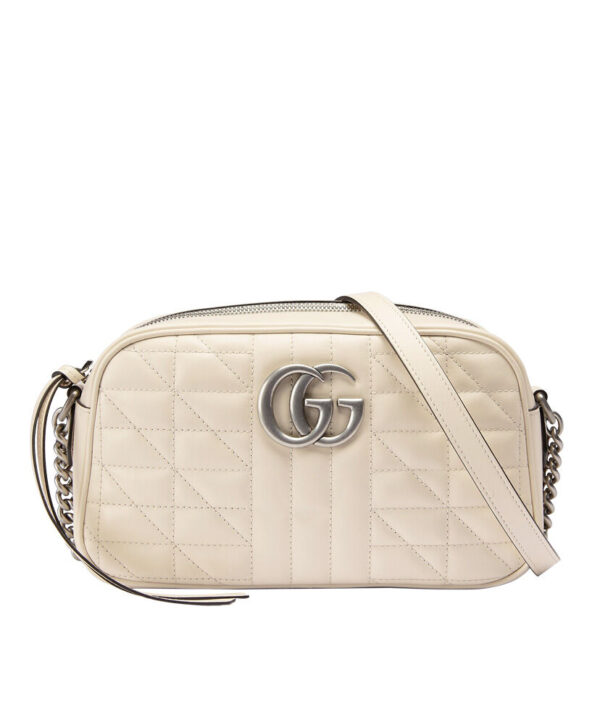 Gucci GG Marmont Small Shoulder Bag 447632 Cream