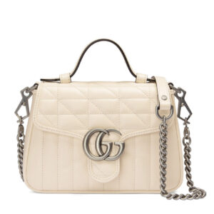 Gucci GG Marmont Mini Handbag 583571 Cream