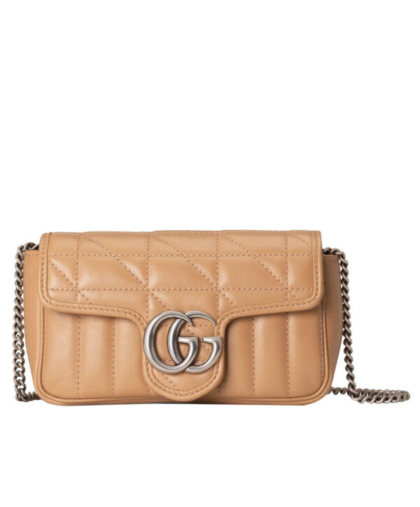 Gucci GG Marmont super mini bag 476433S Apricot