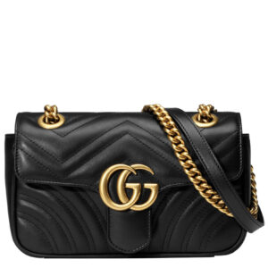 Gucci GG Marmont matelasse mini bag 446744 Black