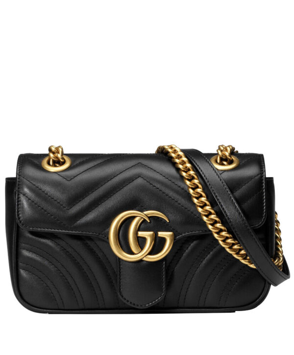 Gucci GG Marmont matelasse mini bag 446744 Black