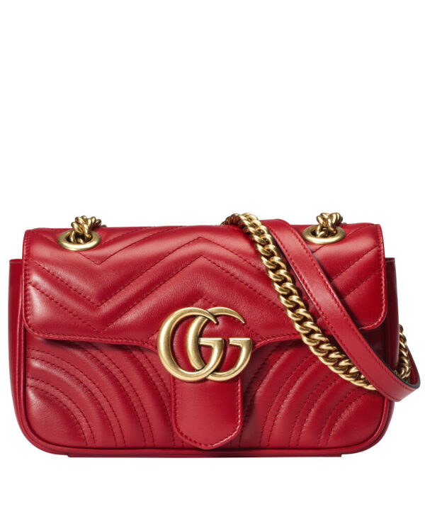 Gucci GG Marmont matelasse mini bag 446744 Red