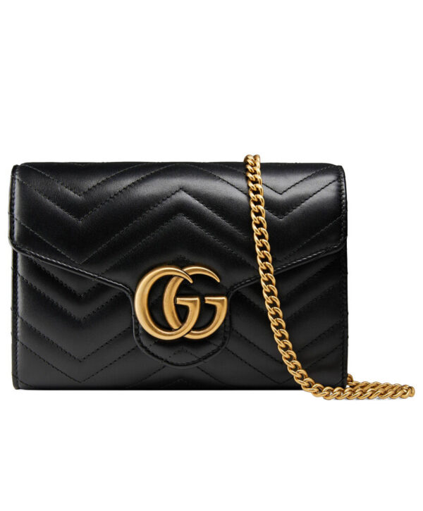 Gucci GG Marmont Matelasse Mini Bag 474575 Black