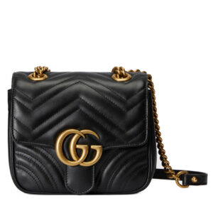 Gucci GG Marmont Mini Shoulder Bag 739682 Black