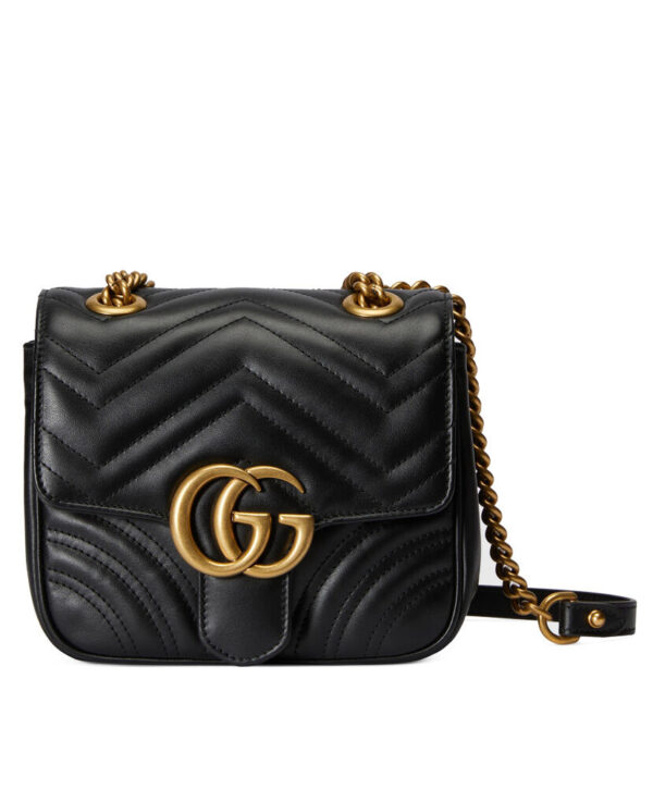 Gucci GG Marmont Mini Shoulder Bag 739682 Black