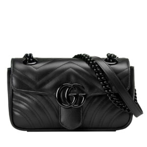 Gucci GG Marmont Quilted Mini Bag Black