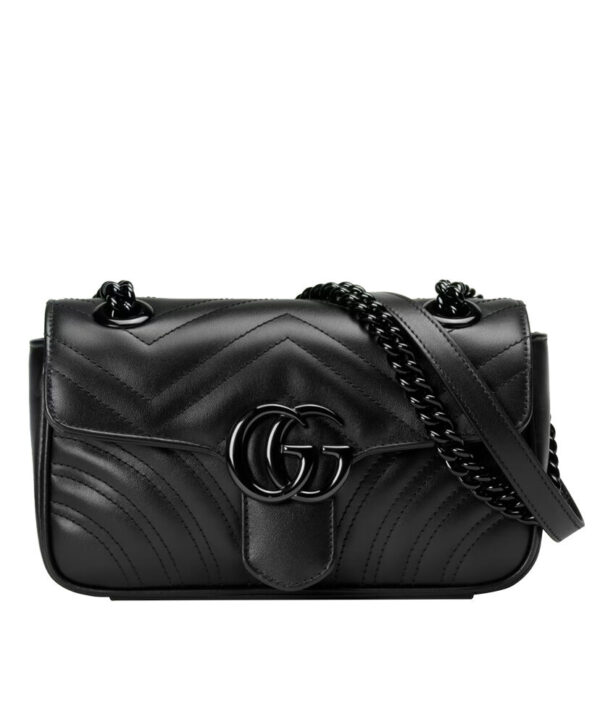 Gucci GG Marmont Quilted Mini Bag Black