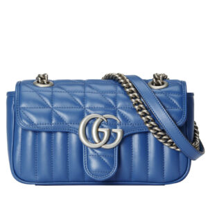 Gucci GG Marmont Matelasse Mini Bag Blue