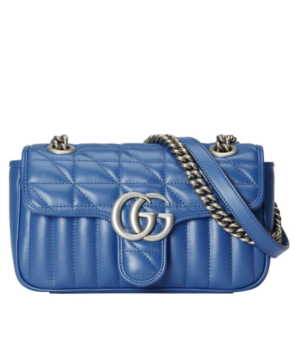 Gucci GG Marmont Matelasse Mini Bag Blue