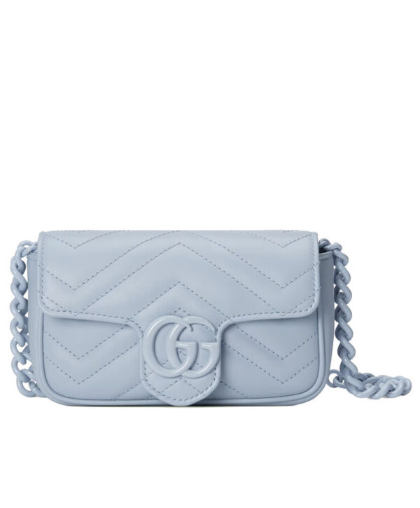 Gucci GG Marmont Belt Bag 699757 Blue