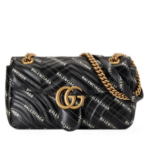 Gucci Hacker Project small GG Marmont bag 443497 Black