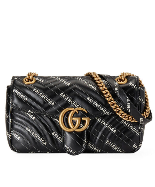 Gucci Hacker Project small GG Marmont bag 443497 Black