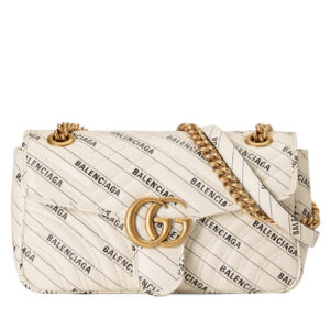 Gucci Hacker Project small GG Marmont bag 443497 Cream